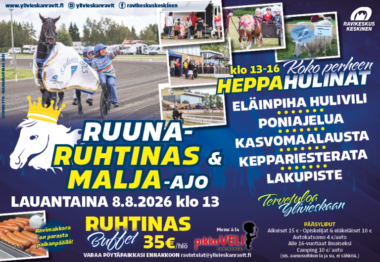 Ruunaruhtinas- ja Malja-ajo lähestyvät – varaa pöytäpaikkasi ajoissa